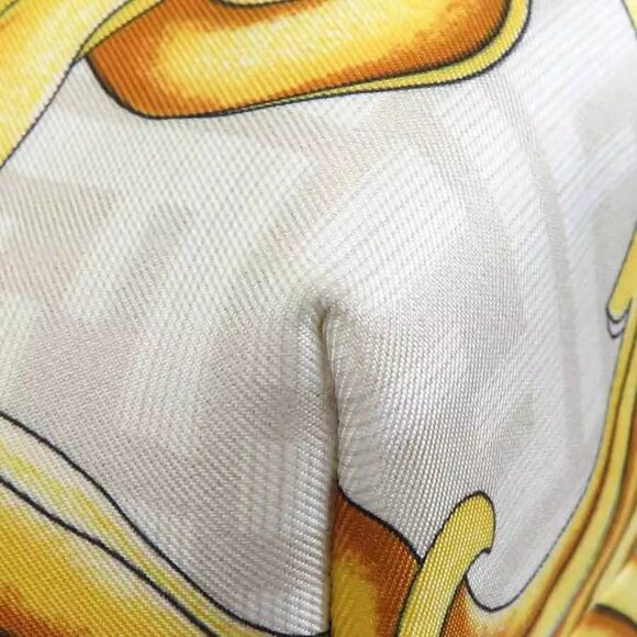 Auth FENDI FENDACE First Medium Shoulder Bag Light Beige/Yellow Canvas - Picture 12 of 16